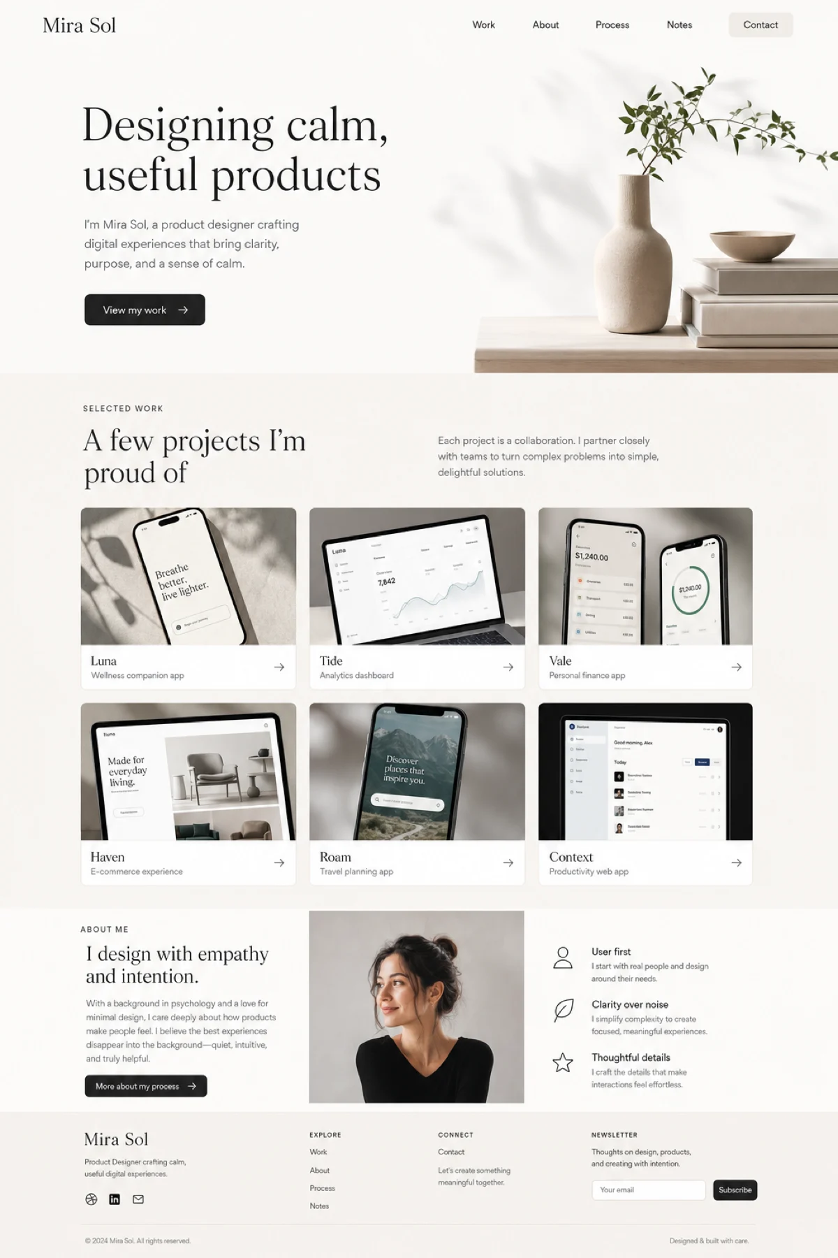 Portfolio for a Product Designer guide preview