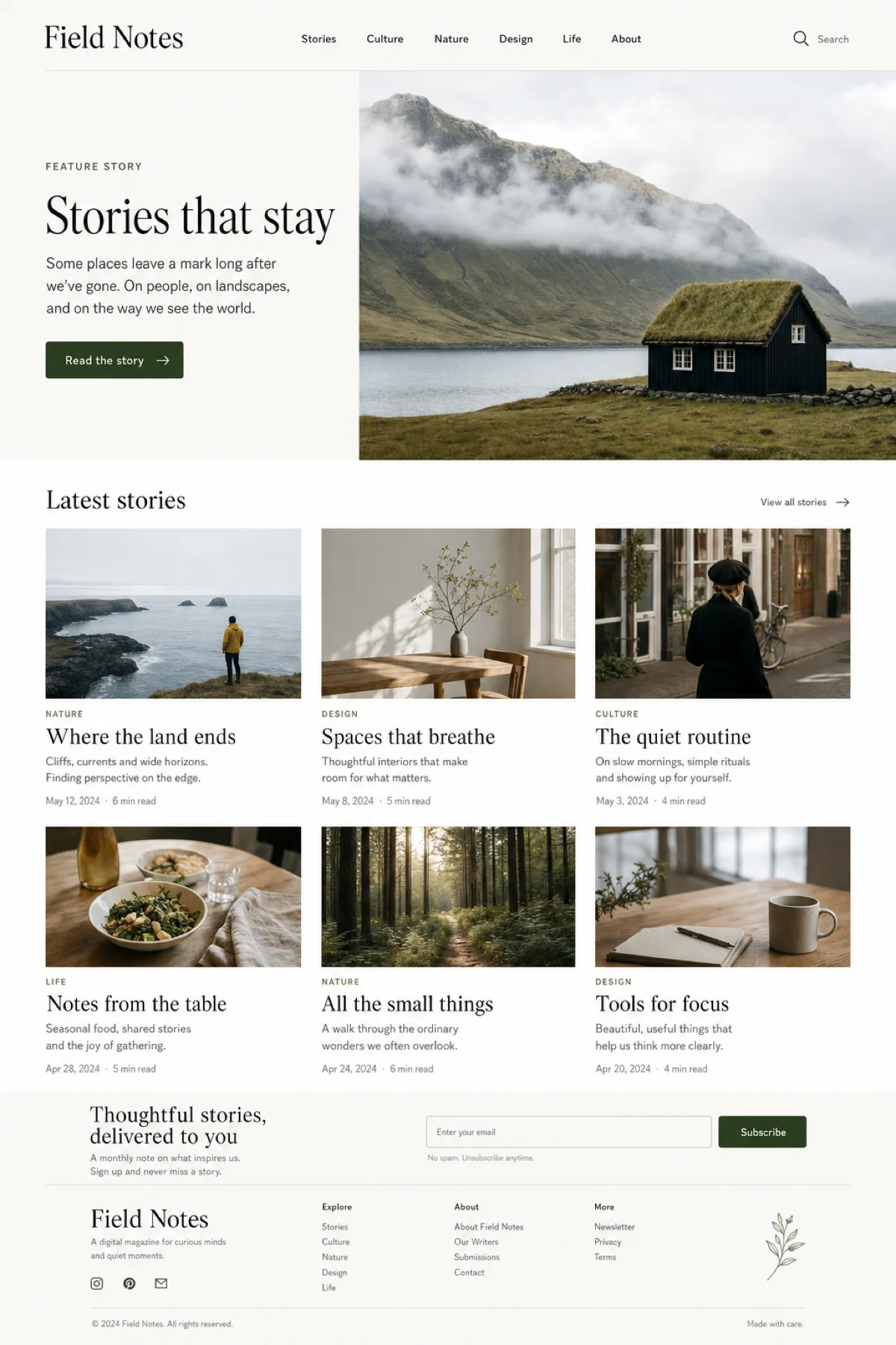 Digital magazine example