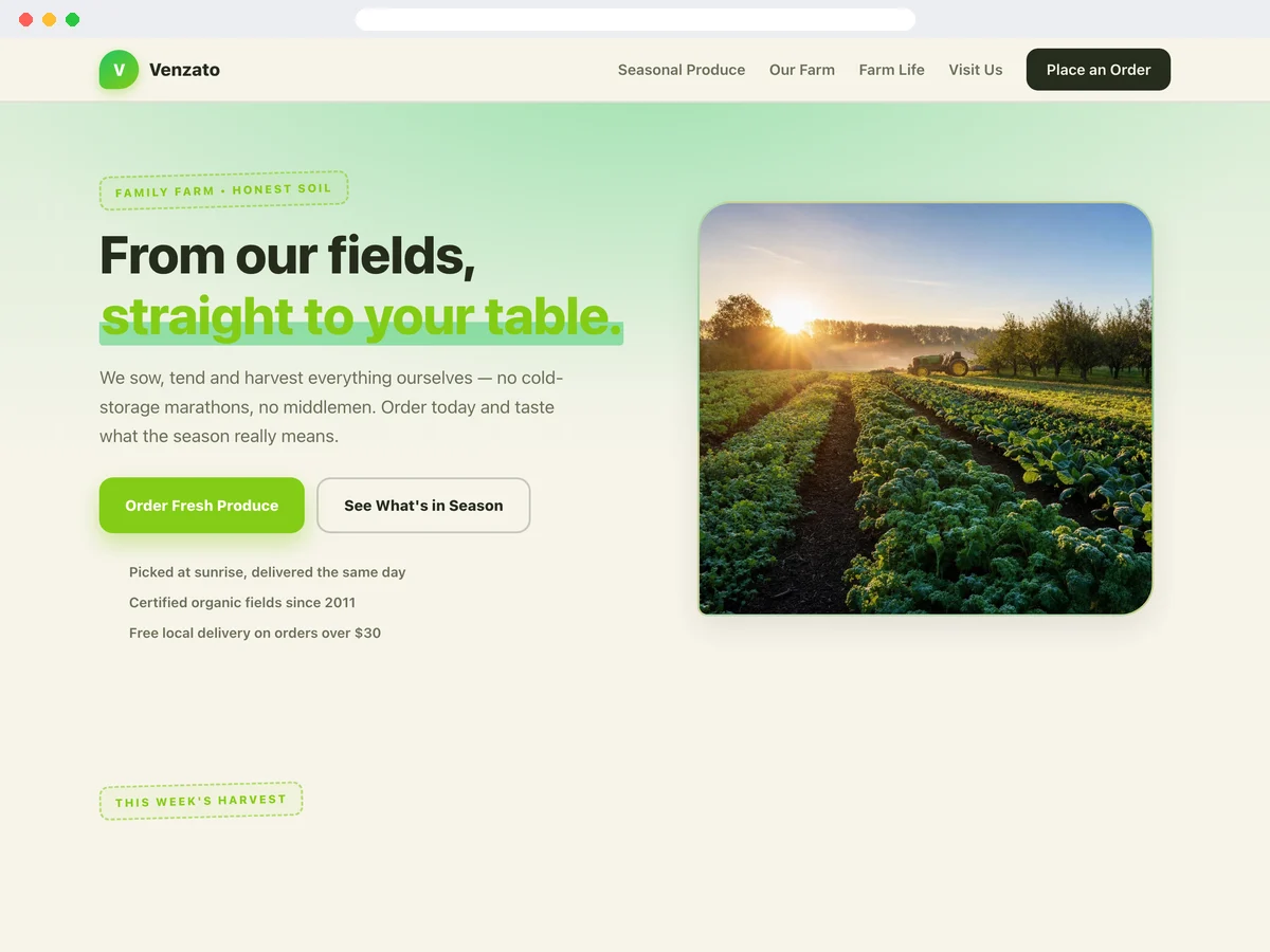 Agriculture & Farm template preview