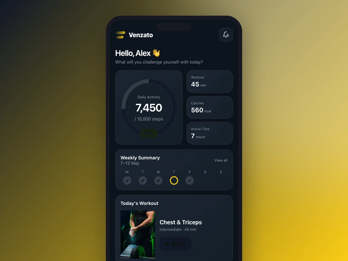 Fitness Coach template preview