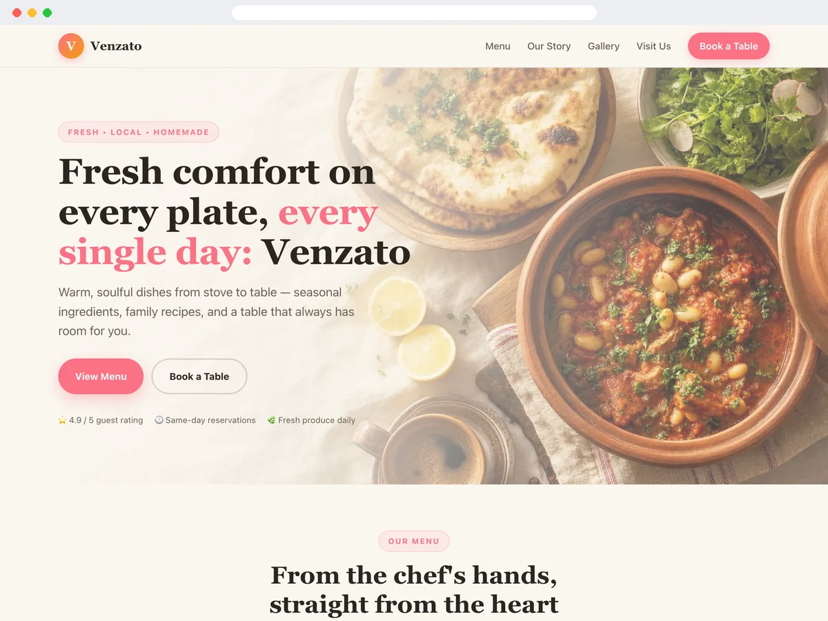 Food & Drink template preview